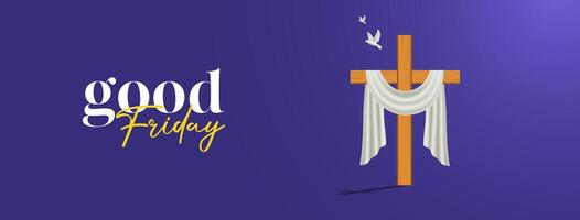 Good Friday Peace of Holy Week Social Media Post, Web Banner, Status, Story vector