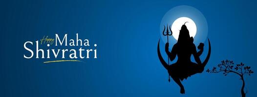 Happy Maha Shivratri Social Media Post vector