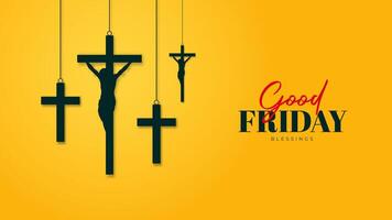 Good Friday Peace of Holy Week Social Media Post, Web Banner, Status, Story vector