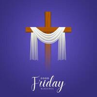 Good Friday Peace of Holy Week Social Media Post, Web Banner, Status, Story vector