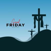 Good Friday Peace of Holy Week Social Media Post, Web Banner, Status, Story vector