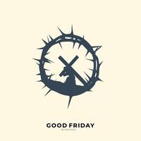 Good Friday Peace of Holy Week Social Media Post, Web Banner, Status, Story vector