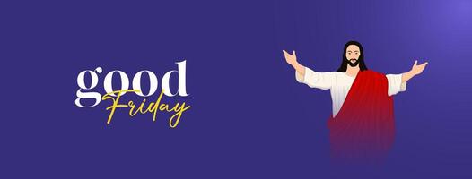 Good Friday Peace of Holy Week Social Media Post, Web Banner, Status, Story vector