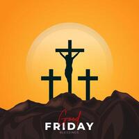 Good Friday peace of holy week social media post vector