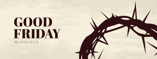 Good Friday Peace of Holy Week Social Media Post, Web Banner, Status, Story vector