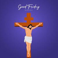 Good Friday Peace of Holy Week Social Media Post, Web Banner, Status, Story vector