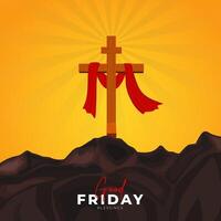 Good Friday peace of holy week social media post vector