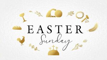 Church service invitation concept. Easter Sunday celebration vector