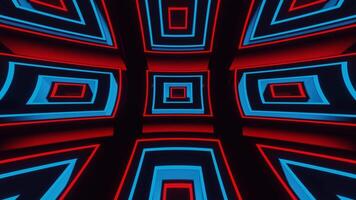 Red and Blue Hypnotic Abstract Movement Background VJ Loop video