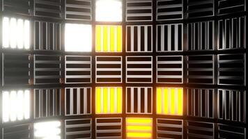 Orange and White Cube Strobes Background VJ Loop video