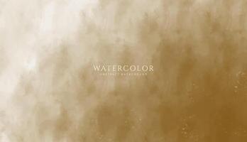 Abstract horizontal watercolor background. Neutral light brown colored empty space background illustration vector