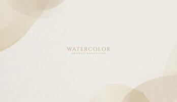 Abstract horizontal watercolor background. Neutral light brown beige colored empty space background illustration vector