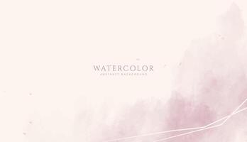 Abstract horizontal watercolor background. Neutral light colored empty space background illustration vector