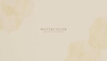 Abstract horizontal watercolor background. Neutral light beige colored empty space background illustration vector