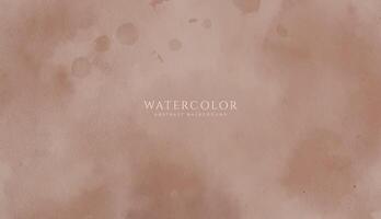 Abstract horizontal watercolor background. Neutral light brown beige colored empty space background illustration vector