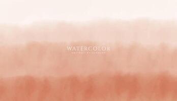 Abstract horizontal watercolor background. Neutral light brown colored empty space background illustration vector