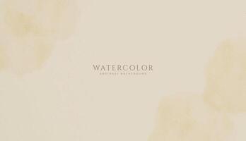 Abstract horizontal watercolor background. Neutral light beige colored empty space background illustration vector