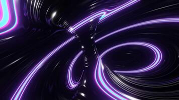 Cyan and Pink and Black Glowing Abstract Background VJ Loop video
