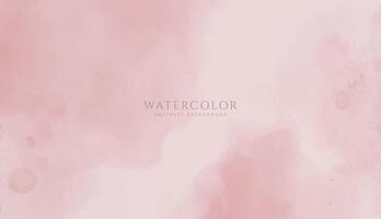 Abstract horizontal watercolor background. Neutral light pink colored empty space background illustration vector