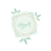 elegant border template vector