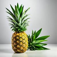 AI generated a pineapple on a white background photo