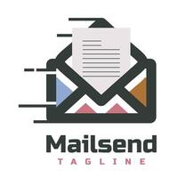 mail abstract logo vector