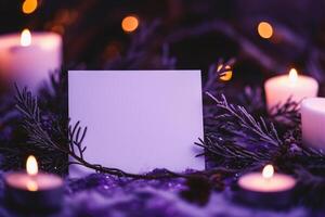 AI generated Christmas greeting card. Christmas background. New Year. Selective focus Holiday photo