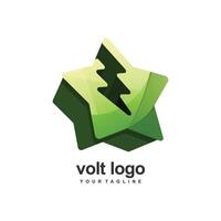 abstract volt logo vector