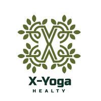 yoga mascota logo vector