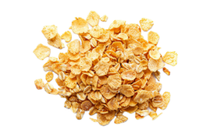 AI generated Pile of Golden Cornflakes png