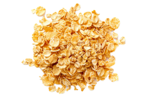 ai generiert Stapel von golden Cornflakes png