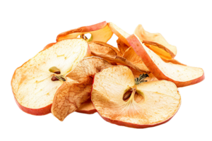 AI generated Sliced Red Apple with Dried Apple Chips png