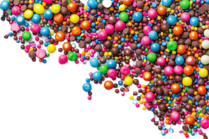 AI generated Colorful Pile of Assorted Candy png