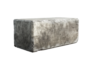 ai gegenereerd solide beton blok PNG