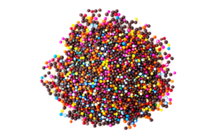 ai generiert bunt Stapel von sortiert Süßigkeiten png