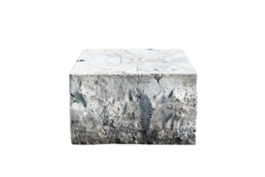 AI generated Solid Concrete Block png