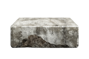 AI generated Solid Concrete Block png
