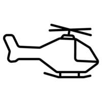 helicóptero icono vector ilustración símbolo