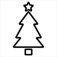 Navidad árbol icono vector ilustración símbolo