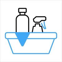 cleaning set icon vector illustration symbol