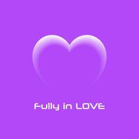 Heart vector fully in love transition editable change vector