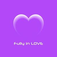 Heart vector fully in love transition editable change vector