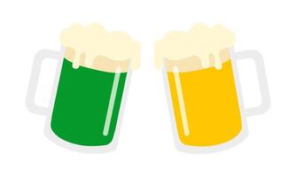 mugs of beer vector