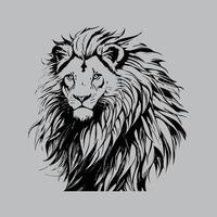 león vector gratis diseño silueta