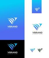 V Letter Logo Icon Brand Identity Sign Symbol Template vector