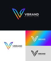 V Letter Logo Icon Brand Identity Sign Symbol Template vector