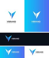 V Letter Logo Icon Brand Identity Sign Symbol Template vector