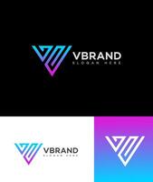 V Letter Logo Icon Brand Identity Sign Symbol Template vector