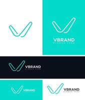 V Letter Logo Icon Brand Identity Sign Symbol Template vector