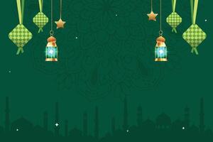 Ramadan Kareem Background, greeting banner Ramadan Islamic ornament background design template vector